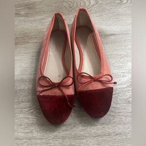 Valencia woman pink velvet shoe size 36
